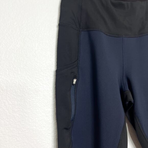 Athleta Navy Black High Traverse Tight Size Small - Picture 4 of 9